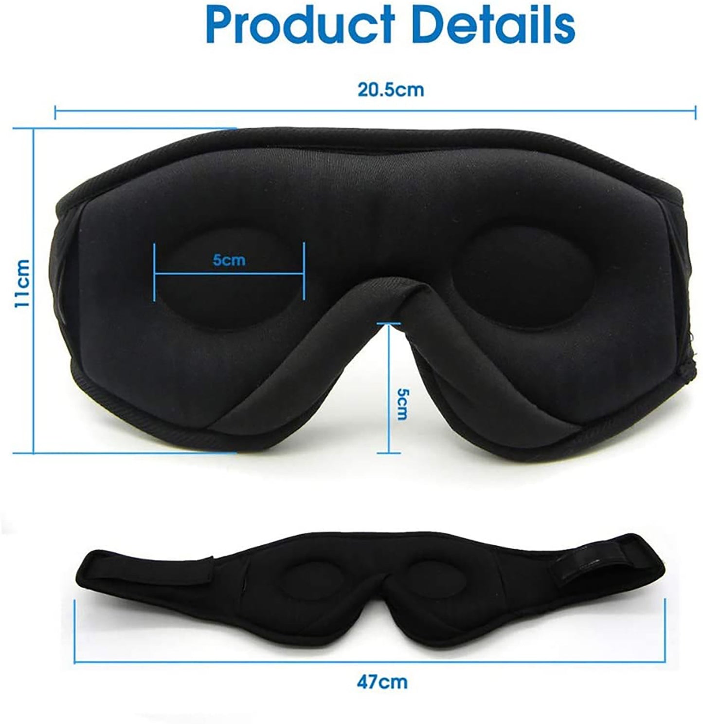 Stereo Music/Call Blackout Sleep Eye Mask